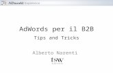 ADworld Experience - AdWords per il B2B - Tips and Tricks