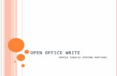 Open office write