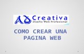 Diseño web   como crear una pagina web