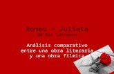Romeo + julieta análisis comparativo