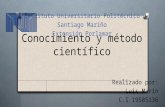 Conocimiento cientifico- Luis Marín
