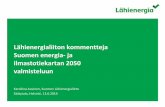 Lähienergia mukaan Suomen energia- ja ilmastotiekarttaan 2050!