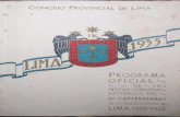 Programa oficial de las fiestas conmemorativas por el iv centenario de lima 1935