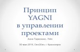 Принцип YAGNI в управлении проектами - Анна Тарасенко Dev2Dev v2.0 30.05.2015