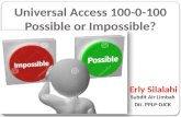 Universal access 100 0-100 in Indonesia, possible or impossible