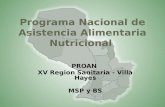 Programa nacional de asistencia alimentaria nutricional
