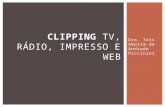 Clipping TV, Rádio, Impresso e Web -  Dra. Taís Amorim de Andrade Piccinini