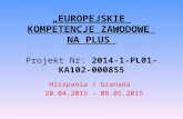 Projekt POWER - ZST Rzeszów - Granada 2015 (informatycy)