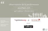 Observatoire PME-ETI - Banque Palatine / Challenges - Par OpinionWay - février 2015