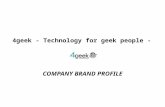 4geek - Company Brand Profile -