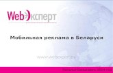 Мобильная реклама в Беларуси (Наталья Синкевич, BeбЭксперт)