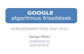 Google algoritmus frissítések   (mobile hungary 2012)