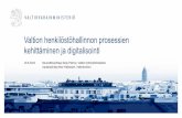 Seija Petrow ja Mari Näätsaari: Valtion henkilöstöhallinnon prosessien kehittäminen ja digitalisointi