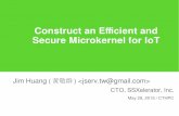 Construct an Efficient and Secure Microkernel for IoT