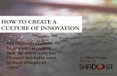 How to Create a Culture of Innovation