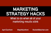 Marketing Strategy Hacks