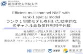 Efficient multichannel nonnegative matrix factorization with rank-1 spatial model (in Japanese)