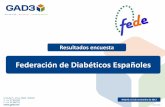 Resultados encuesta de GAD3 para el Observatorio de la Diabetes de FEDE
