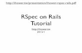 RSpec on Rails Tutorial