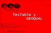 Presentación 3 - Herramientas TesTable y GEOQUAL