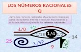 Números racionales los fraccionarios