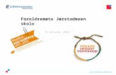 Manifest mot mobbing Jørstadmoen skole foreldremøte 081014