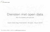 Dienstverlening met open data / Vlaamse Open Data Dag 2015