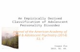 An empirically derived classification of adolescent personality disorder