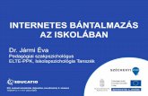 Dr. Jármi Éva: Internetes bántalmazás az iskolában