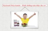 Hydrsol polyvitamine   thuốc bổ dành cho trẻ biếng ăn