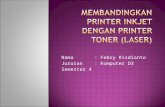 Membandingkan printer inkjet dengan printer toner