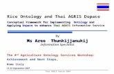 Rice Ontology and Thai agris Dspace