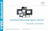 VOI - Trendcheck Elektronische Signatur 2013/14