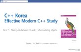 [C++ Korea] Effective Modern C++ mva item 7 distinguish between and {} when creating objects +윤석준