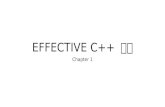 Effective C++ Chaper 1