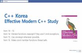[C++ Korea] Effective Modern C++ Study item14 16 +신촌