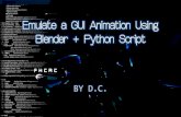 Blender+Python script模擬電影裡的GUI介面動畫