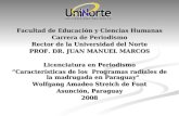 Power point tesis Wolfgang Streich “Características de los  Programas radiales de la madrugada en Paraguay”