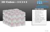 3d cubes 3x3x3 powerpoint presentation slides ppt templates