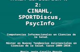 Copia De Tarea 2 2  Cinahl, Sport Discus Y Psyc Info