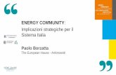 Energy Community: Borzatta - implicazioni strategiche per il sistema Italia