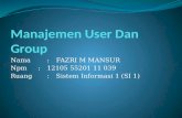 Manajemen user dan group