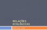 Relacoes ecologicas