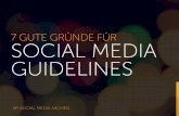 Sieben gute Gründe für Social Media Guidelines