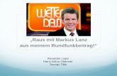 Markus Lanz und der Rundfunkbeitrag