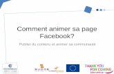 Comment animer sa page Facebook? - Publier du contenu et animer sa communauté