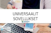Toni Kokkonen: Universaalit sovellukset - mitä ne ovat?