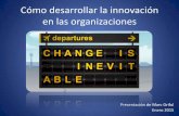 Cómo Desarrollar la Innovación en las Organizaciones