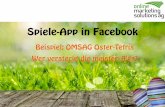 Spiele-App in Facebook: Beispiel OMSAG Oster-Tetris