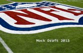 NFL Mock draft 2013